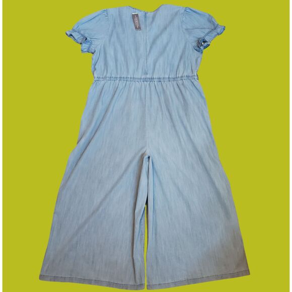 NEW Lane Bryant Plus Size Blue Chambray Jumpsuit - Picture 4 of 9